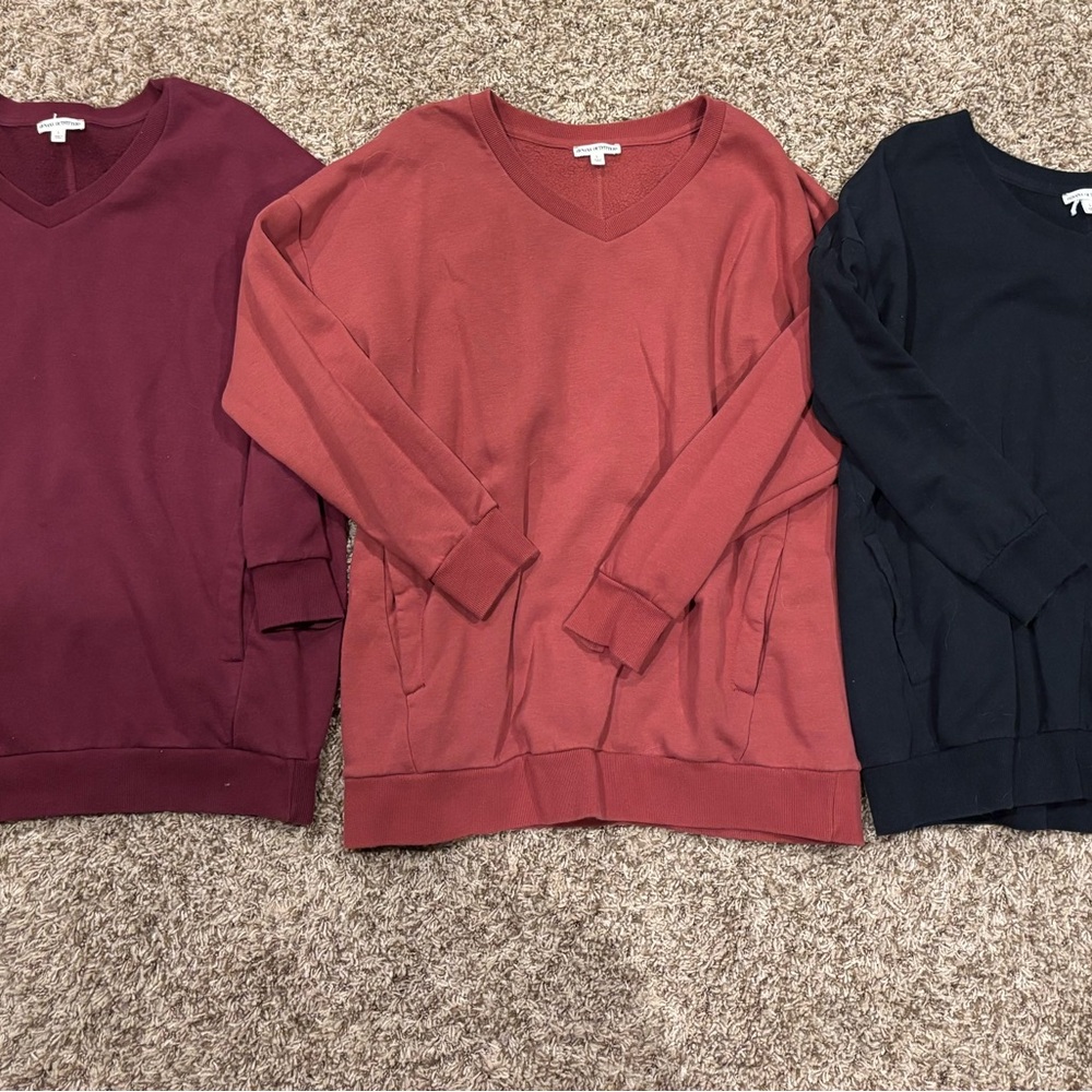 Zenana Outfitters V-Neck Sweater Bundle